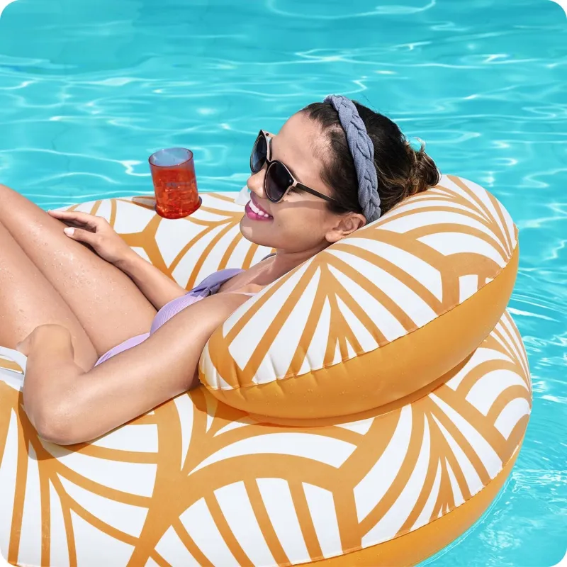 Bestway 43643 Salvagente Gonfiabile con Schienale, ideale per il relax in acqua