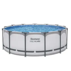 Piscina con telaio metallico 396 x 122 cm, resistente e facile da montare
