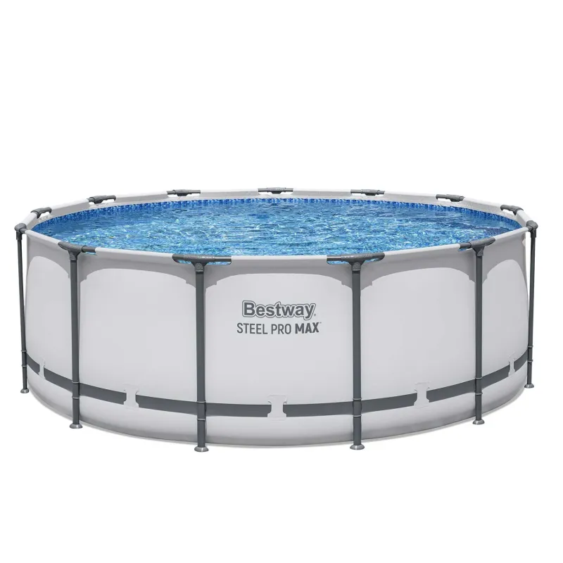 Piscina con telaio metallico 396 x 122 cm, resistente e facile da montare