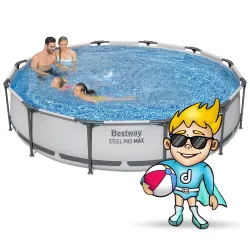 Piscina robusta 366 x 76 cm, facile da montare, Bestway 56416
