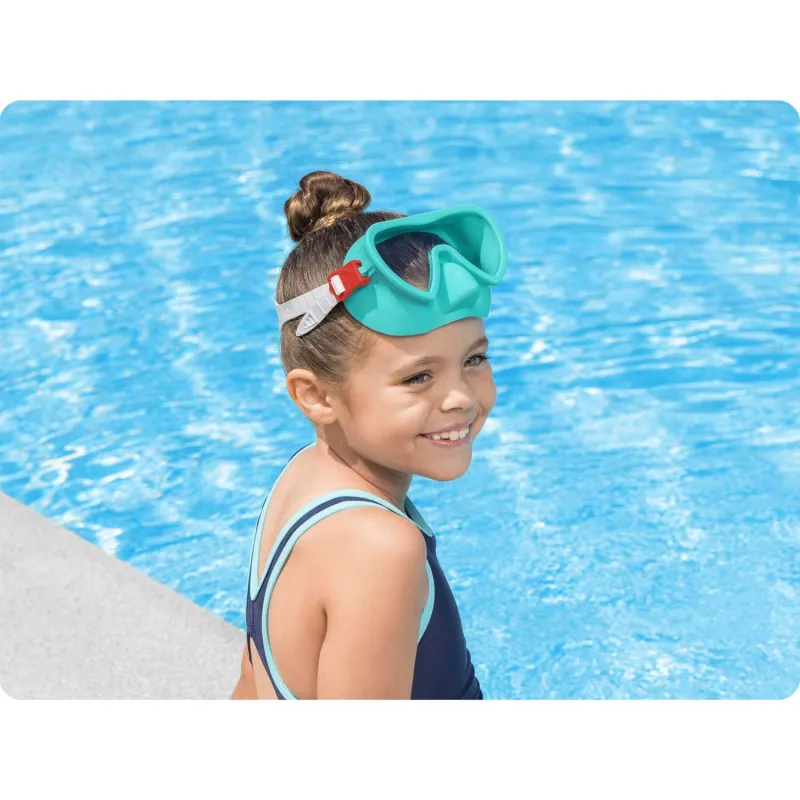 Maschera da nuoto turchese alla moda Bestway 22057 per avventure estive
