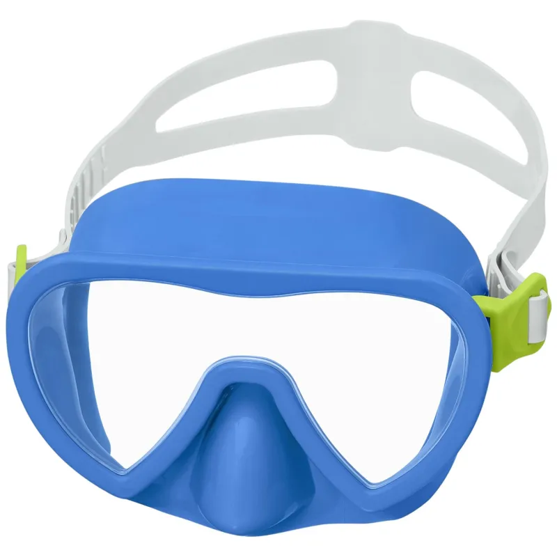 Maschera da nuoto blu, perfetta per le vacanze estive in riva al mare