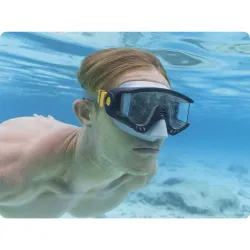 Bestway 22044 maschera nuoto nera, perfetta per l'uso in piscina o in spiaggia