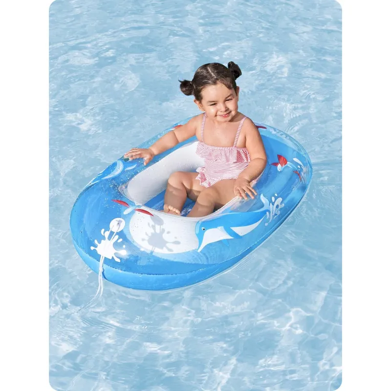 Materasso gonfiabile delfino 102 x 69 cm, ideale per il divertimento in giardino Bestway 34037