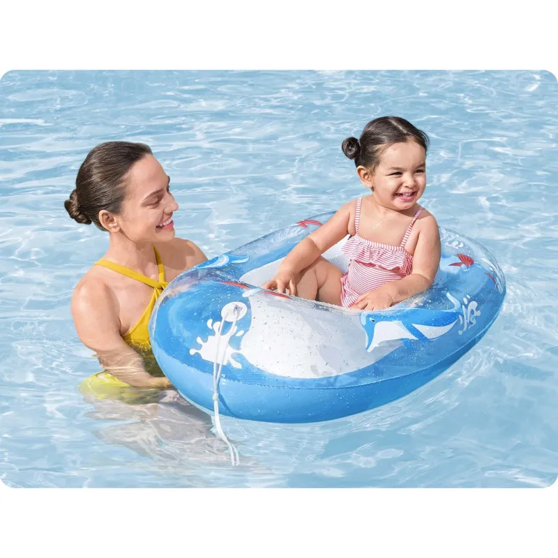 Materasso gonfiabile delfino 102 x 69 cm, ottimo per spiaggia e piscina Bestway 34037