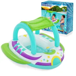 Materasso spiaggia gonfiabile con tettuccio 107 x 112 cm Bestway 34149