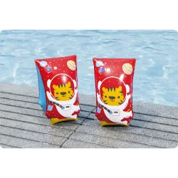 Braccioli per bambini gialli con design di tigre