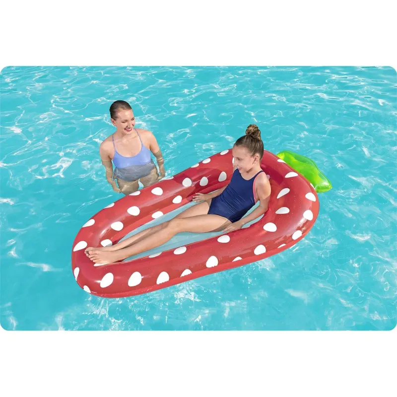 Materasso gonfiabile fragola Bestway 43644, colorato e comodo