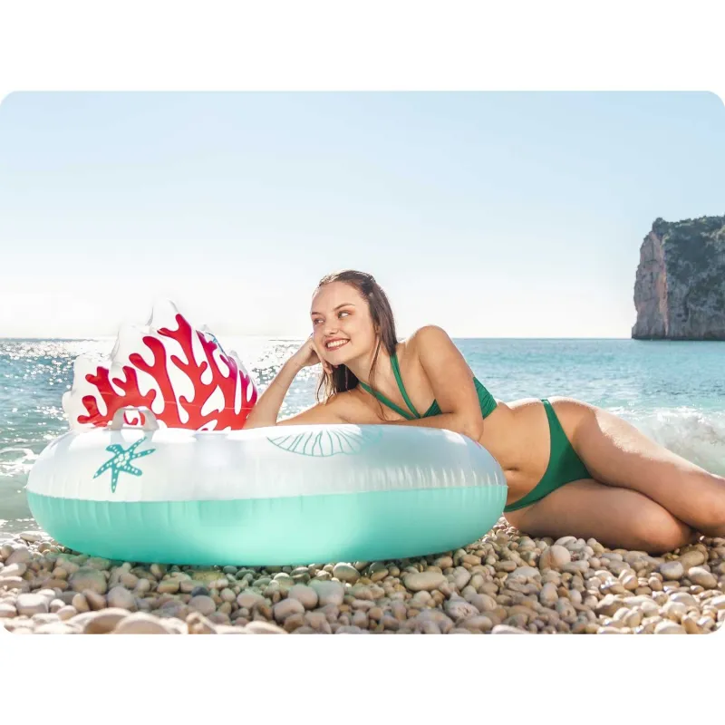 Ciambella da nuoto colorata, perfetta per il divertimento estivo in piscina