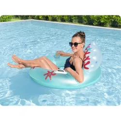 Ciambella da nuoto con schienale, perfetta per divertirsi in giardino o in spiaggia