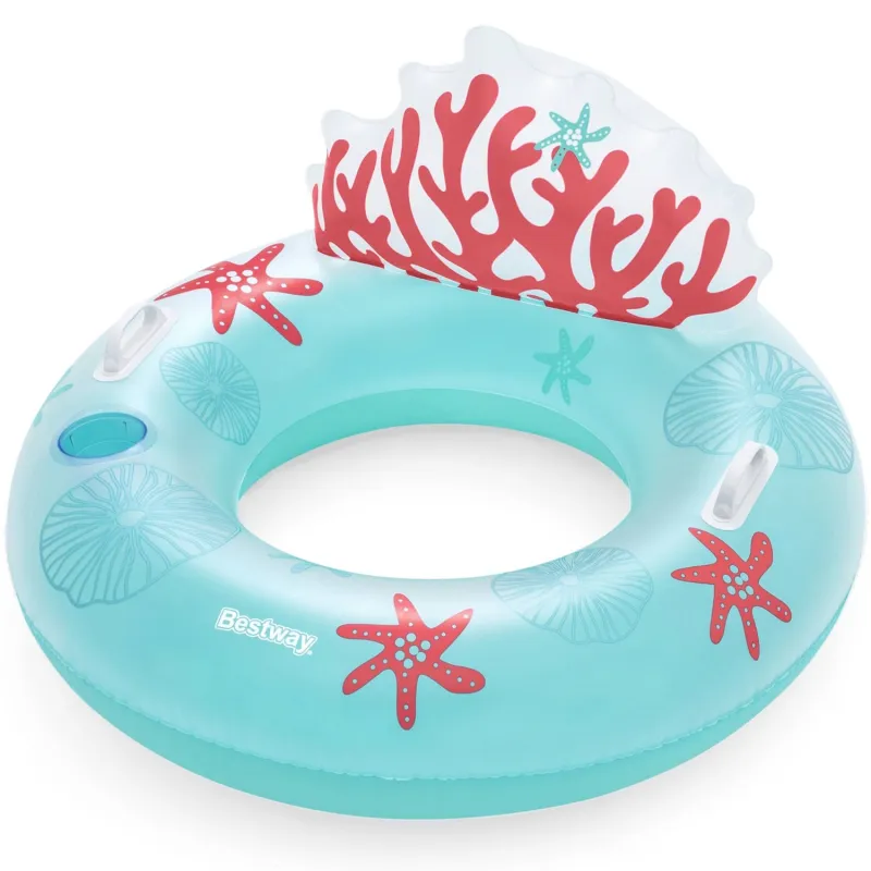 Ciambella da nuoto con schienale, ottima per bambini e adulti