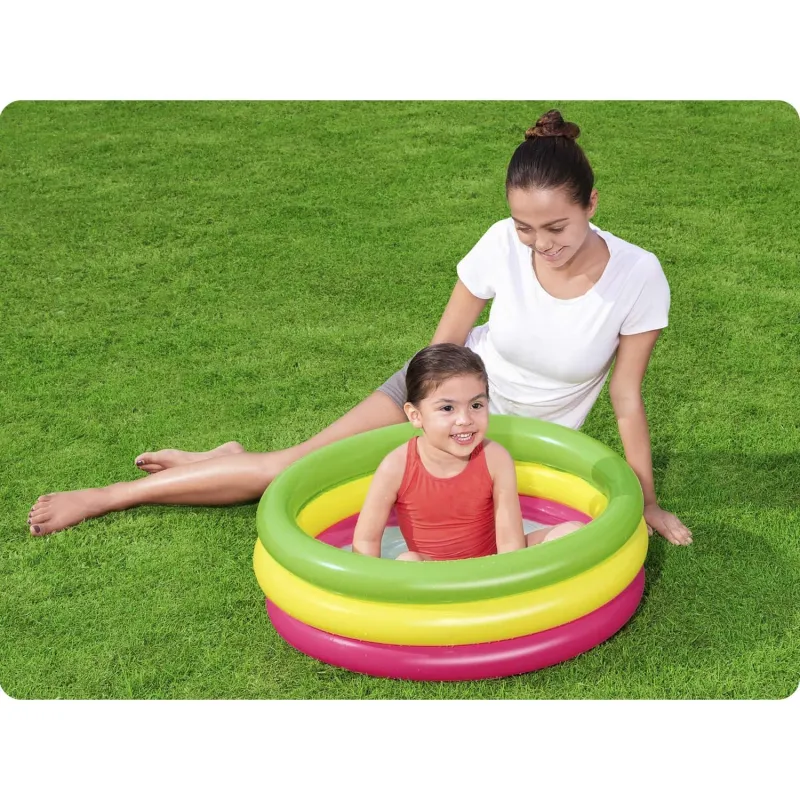 Piscina gonfiabile 70 x 24 cm, colorata e divertente per i bambini