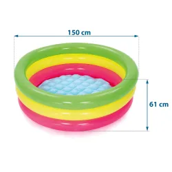 Piscina gonfiabile 70 x 24 cm, facile da riporre dopo l'uso, comoda per le famiglie