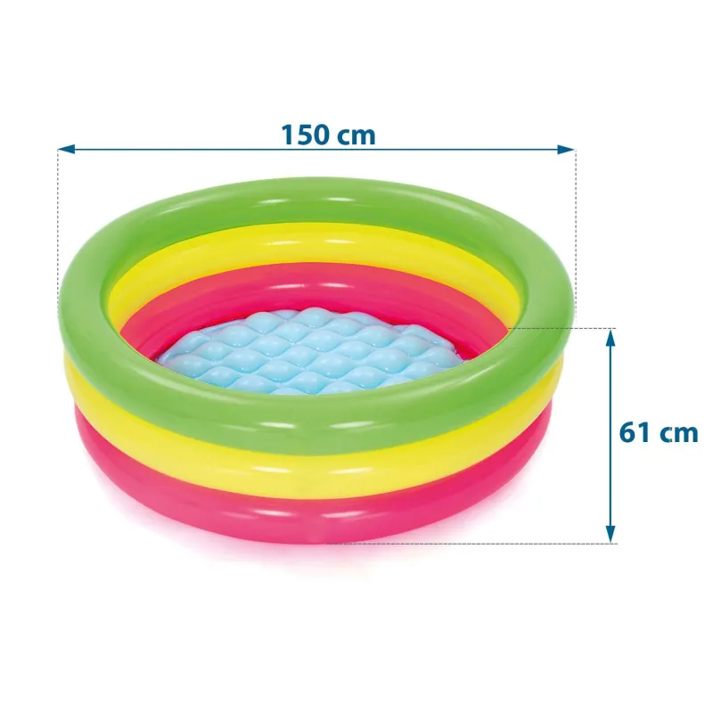 Piscina gonfiabile 70 x 24 cm, facile da riporre dopo l'uso, comoda per le famiglie