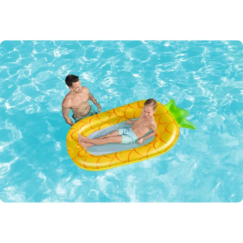 Materasso gonfiabile ananas colorato, ottimo per la piscina