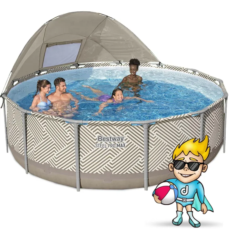 Piscina da Giardino con Struttura 396 x 107 cm 11in1, perfetta per il divertimento estivo