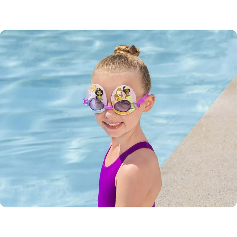 Occhialini da nuoto rosa per bambini, eleganti e funzionali per attività acquatiche