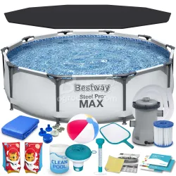 Bestway 56408 piscina da giardino 305 x 76 cm 17-in-1, resistente e perfetta per esterni