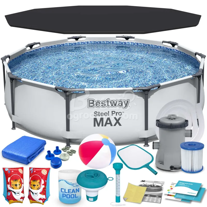 Bestway 56408 piscina da giardino 305 x 76 cm 17-in-1, resistente e perfetta per esterni