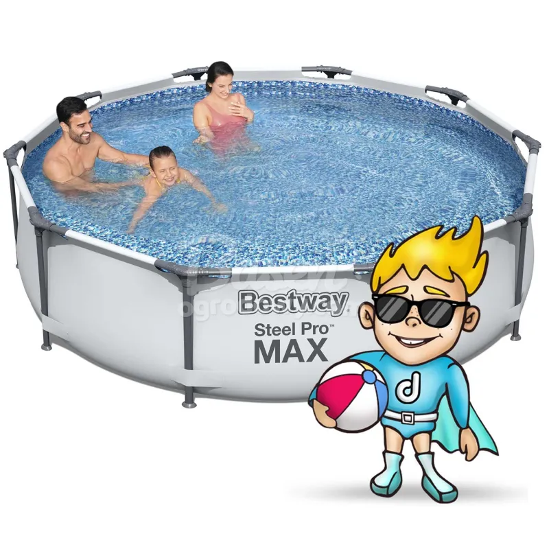 Bestway 56408 piscina da giardino 305 x 76 cm 17-in-1, design elegante per il relax all'aperto