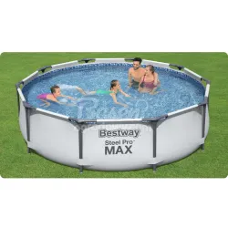 Bestway 56408 piscina da giardino 305 x 76 cm 17-in-1, perfetta per divertimento estivo in giardino
