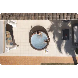 SPA Gonfiabile Lay-Z Bali marrone, ideale per il giardino o la terrazza