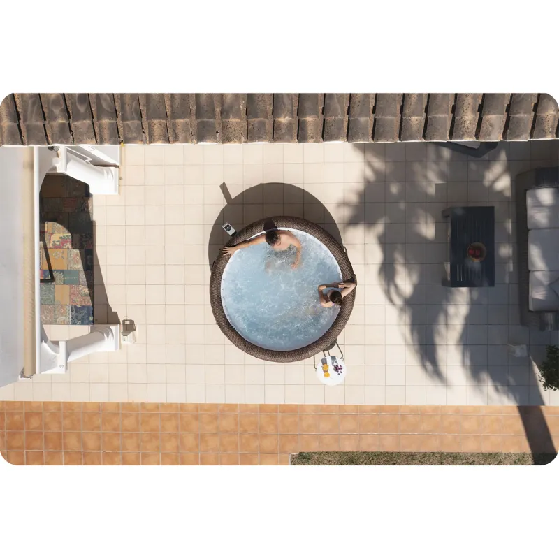 SPA Gonfiabile Lay-Z Bali marrone, ideale per il giardino o la terrazza