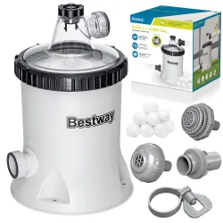 Bestway 58870 Pompa filtrante 5678 l/h + Palline filtranti