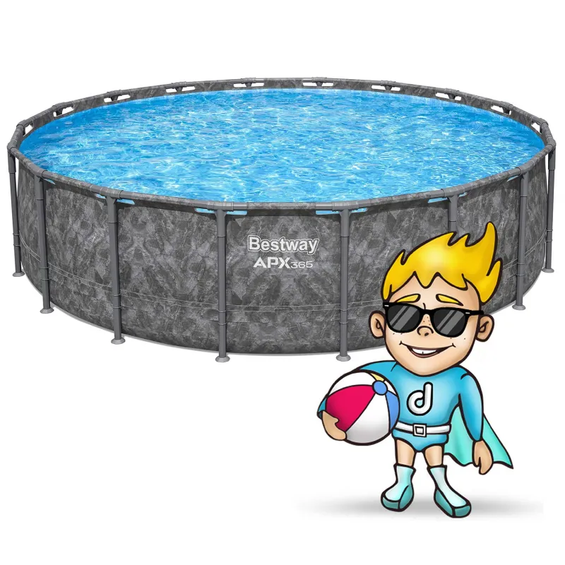 Design elegante per piscina 549 x 132 cm, perfetta per esterni