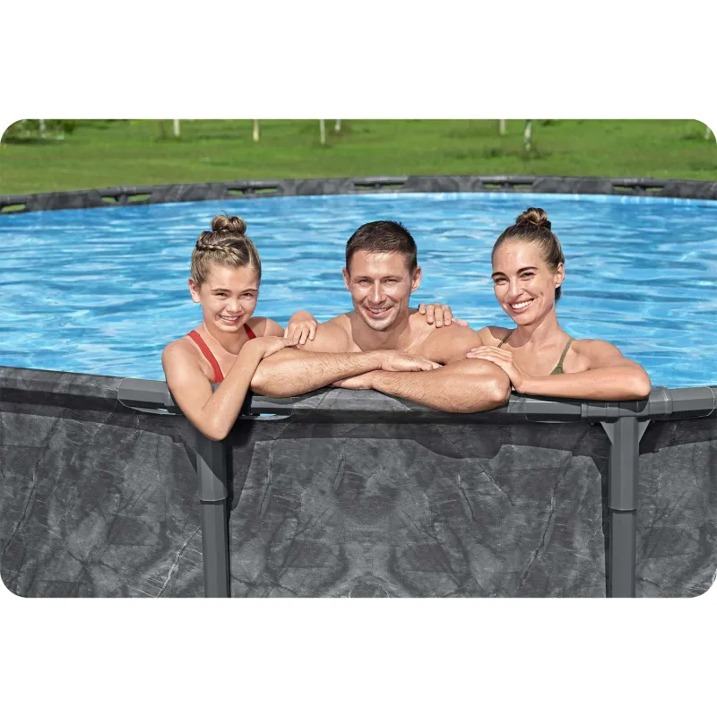 Perfetto per il relax, piscina 549 x 132 cm per il giardino