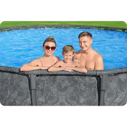 Piscina adatta per famiglie 549 x 132 cm per divertenti giornate estive