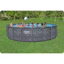 Piscina da giardino 610x132 cm, ideale per divertirsi in famiglia