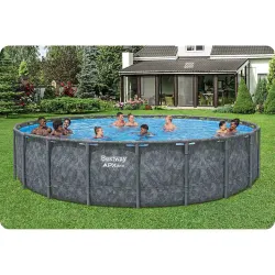 Piscina con telaio 671 x 132 cm, perfetta per il divertimento estivo