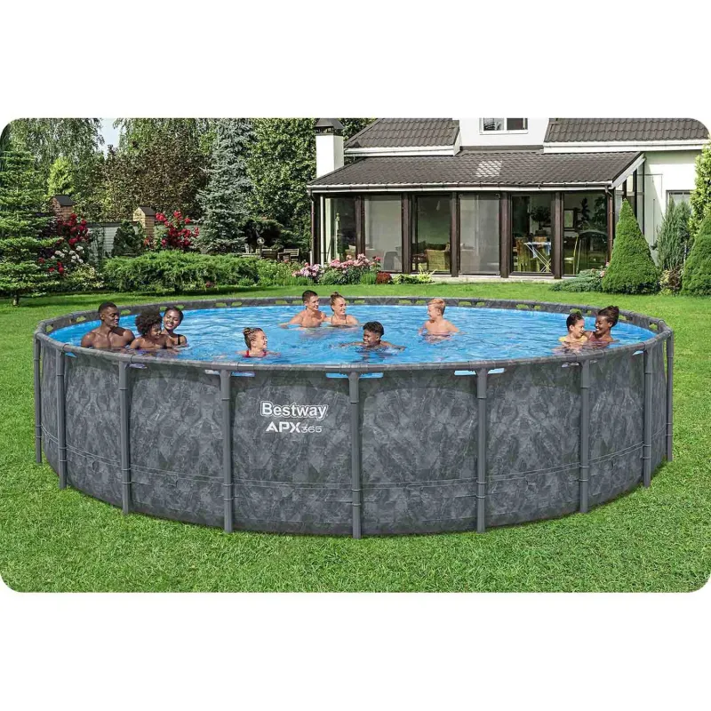 Piscina con telaio 671 x 132 cm, perfetta per il divertimento estivo
