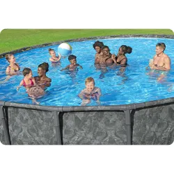 Piscina con struttura 671 x 132 cm, spaziosa per la famiglia