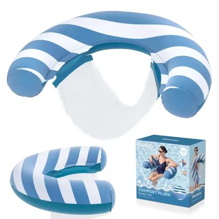 Poltrona gonfiabile Comfort Plush da nuoto, morbida e comoda, lettino da piscina