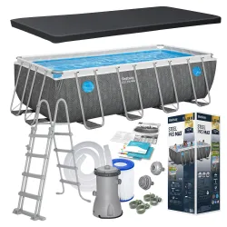 Piscina Bestway 561MB con Struttura in Acciaio 488 x 244 x 122 cm 10in1