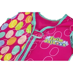 Giubbotto di nuoto per bambini, ideale per le vacanze, rosa S/M