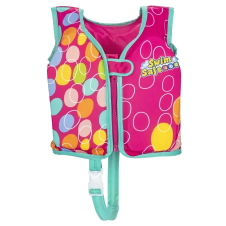 Giubbotto di nuoto rosa per bambini M/L, sicuro e comodo per imparare a nuotare