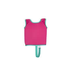 Giubbotto di nuoto leggero rosa per bambini, progettato per il comfort