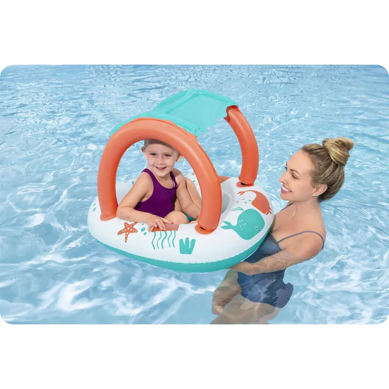 Ponton colorato per bambini, ottimo per il divertimento in piscina
