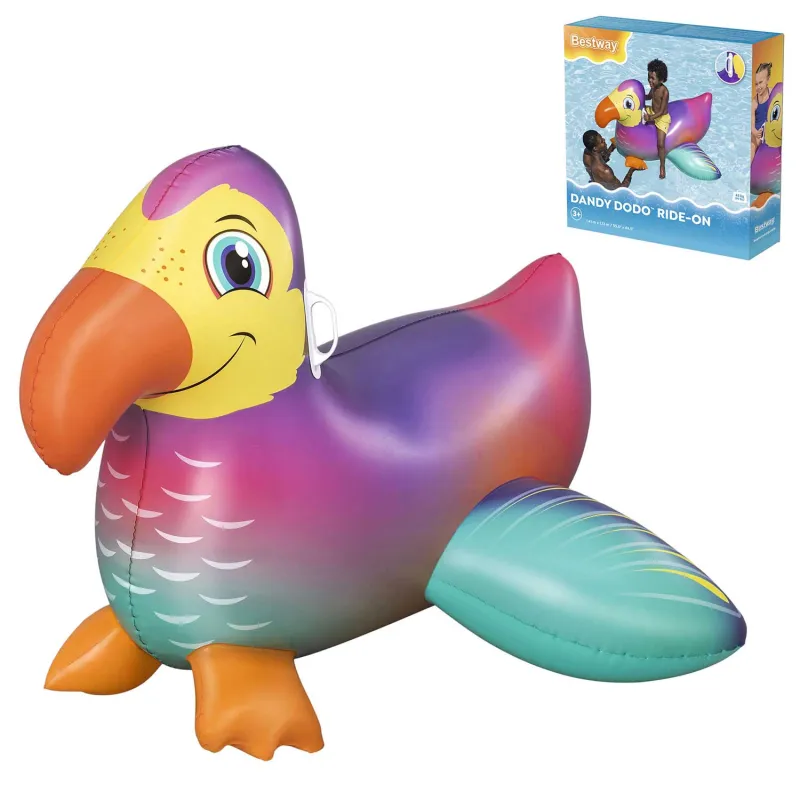 Materasso gonfiabile da nuoto tucano 141cm per bambini, colorato, perfetto per il divertimento in acqua