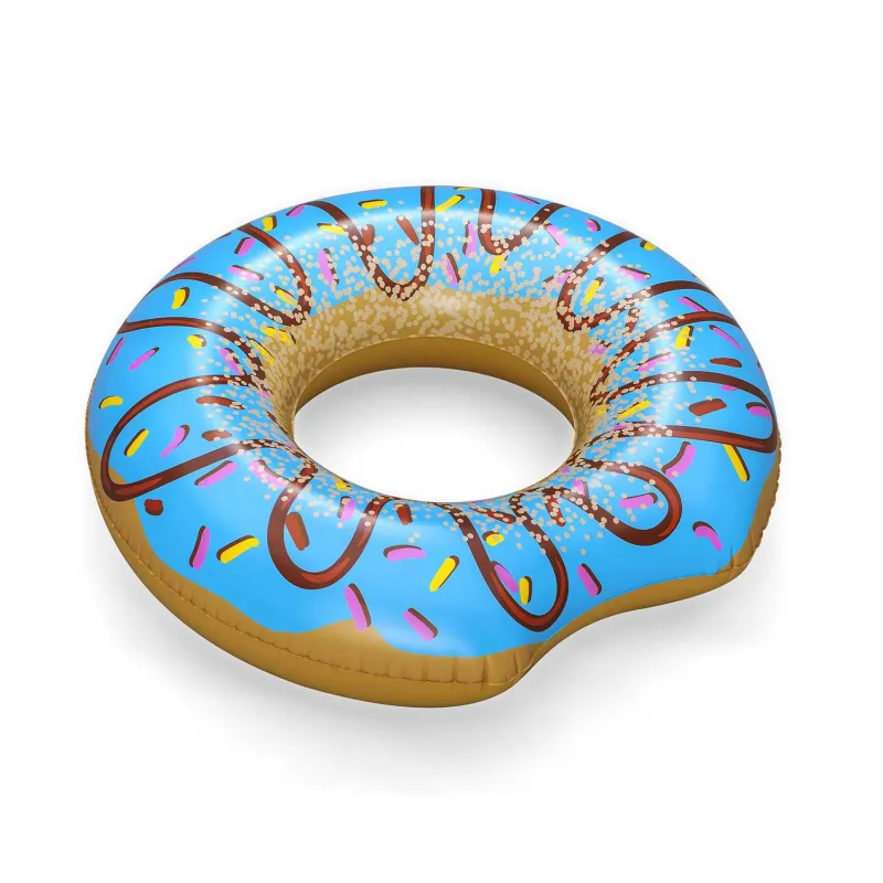 Anello da nuoto blu elegante, perfetto per la spiaggia