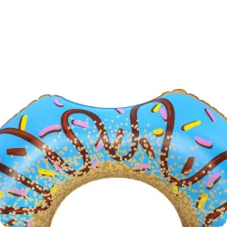 Realizzato in materiale resistente, anello da nuoto blu 107cm