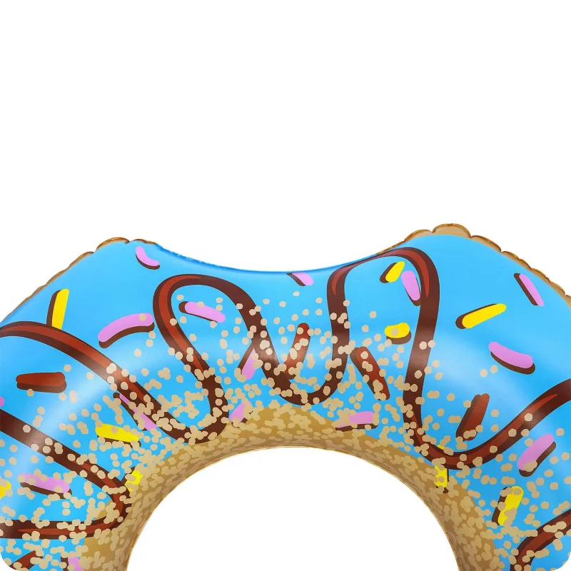 Realizzato in materiale resistente, anello da nuoto blu 107cm