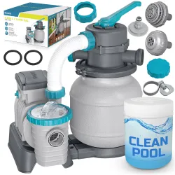 Pompa Filtro Sabbia Bestway 58497 6056 L/h + Pastiglie Multifunzione