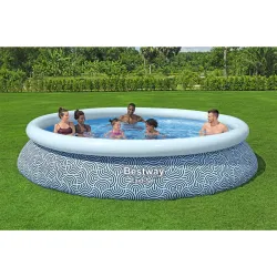 Piscina da Giardino 396 x 84 cm, colore blu, ideale per il giardino