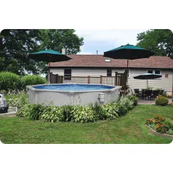 Piscina da giardino elegante 366 x 122 cm Bestway 56574