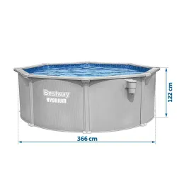 Piscina da giardino ideale per il relax 366 x 122 cm Bestway 56574