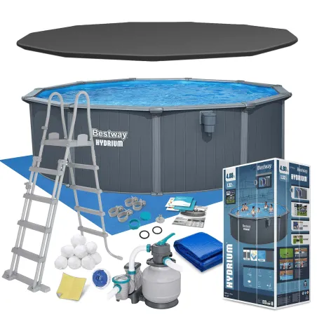 Bestway 561CU Piscina da Giardino Panelata 488 x 132 cm, perfetta per l'uso all'aperto